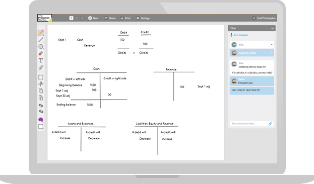 Accounting Tutoring Session