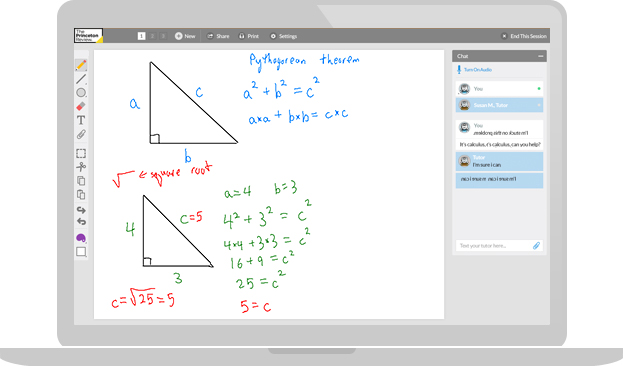 Middle Grades Math Tutoring Session